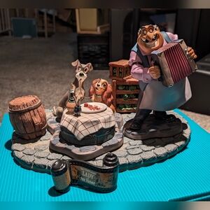 WDCC Lady And The Tramp "Bella Notte" Figurine Set (Incomplete),With COA And Box